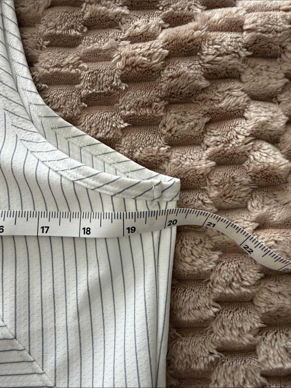 Striped White Performance Tank Top for Women - Picture 3 of 6